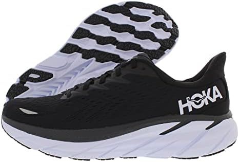 HOKA ONE ONE Clifton 8 Womens Shoes Size 9.5, Color: Black/White | Amazon (US)