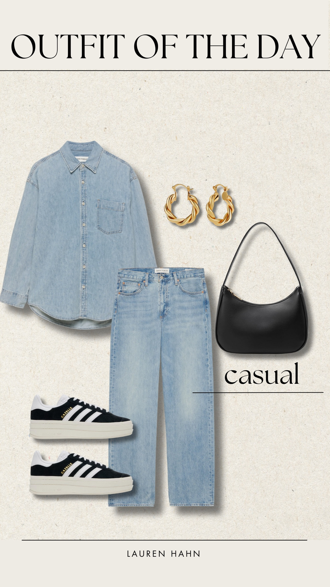 #ootd idea: All denim outfit with my favorite sneakers & gold jewelry! So cute!!

#LTKstyletip #LTKcanada