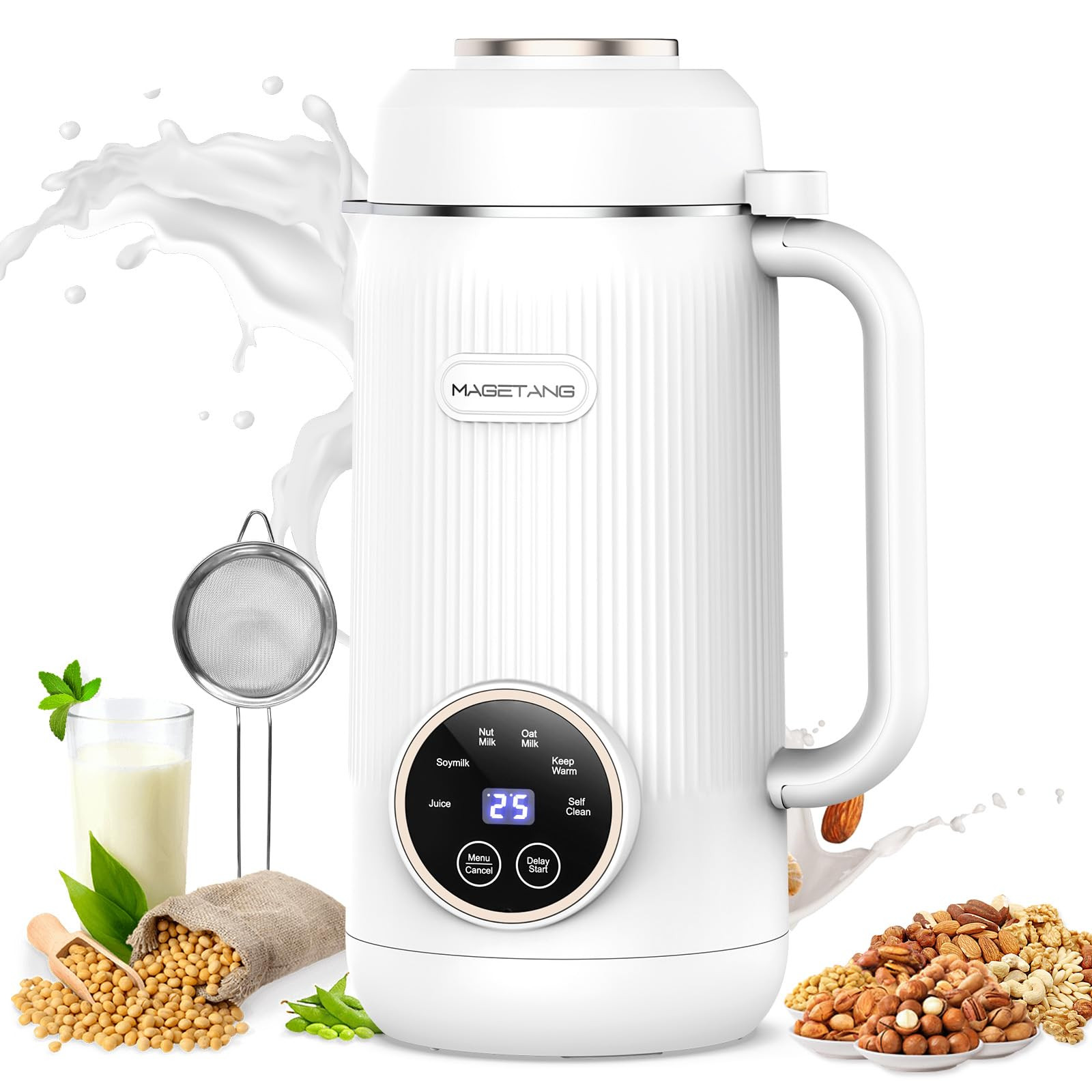 7 in 1 Nut Milk Maker Machine 28oz Automatic Milk Maker for Homemade Coconut, Oat, Soy, Plant-Bas... | Amazon (US)