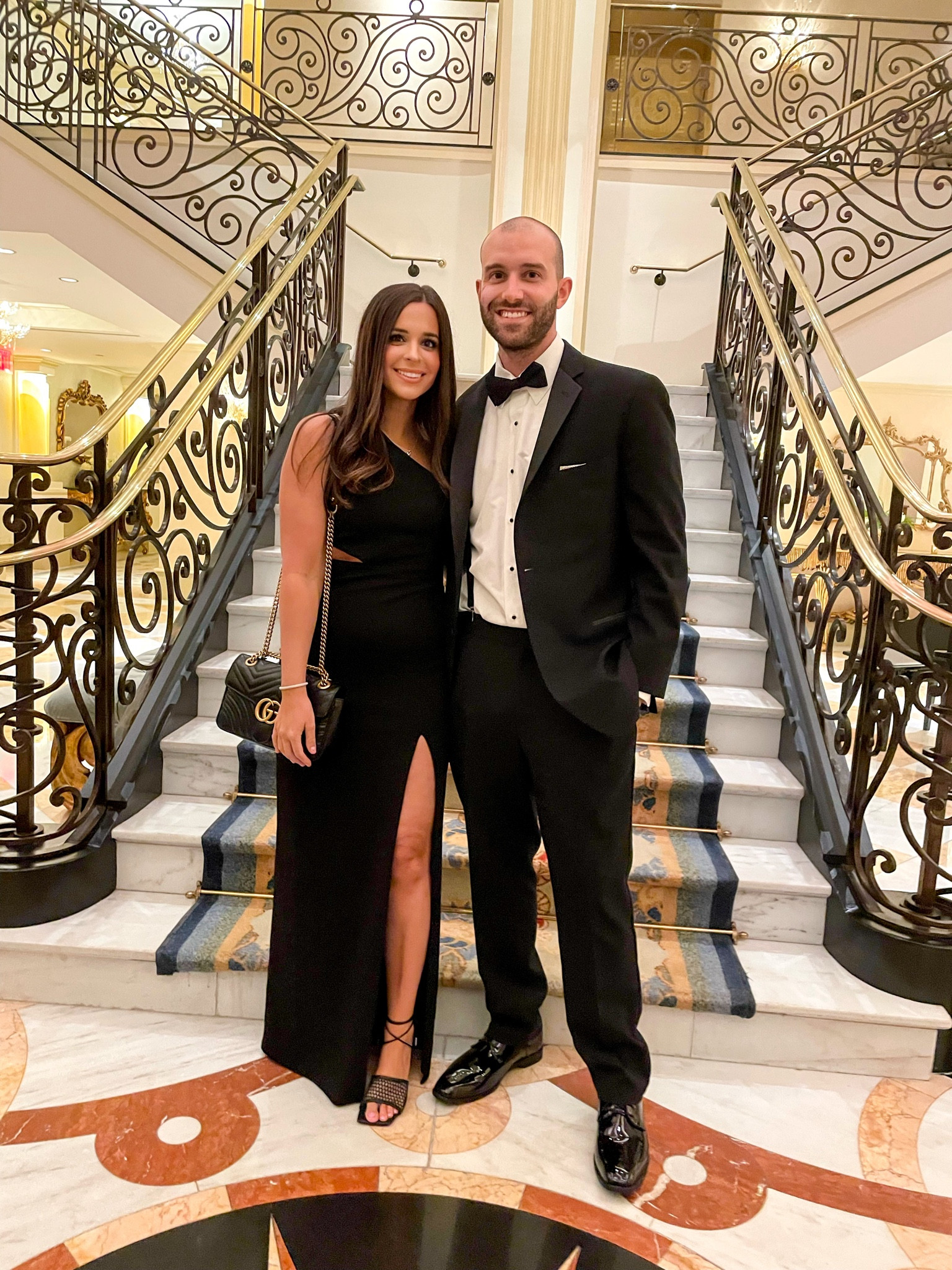 Wedding guest dress- black maxi dress with leg slit 
Wearing a size small

#LTKbeauty #LTKunder100 #LTKwedding