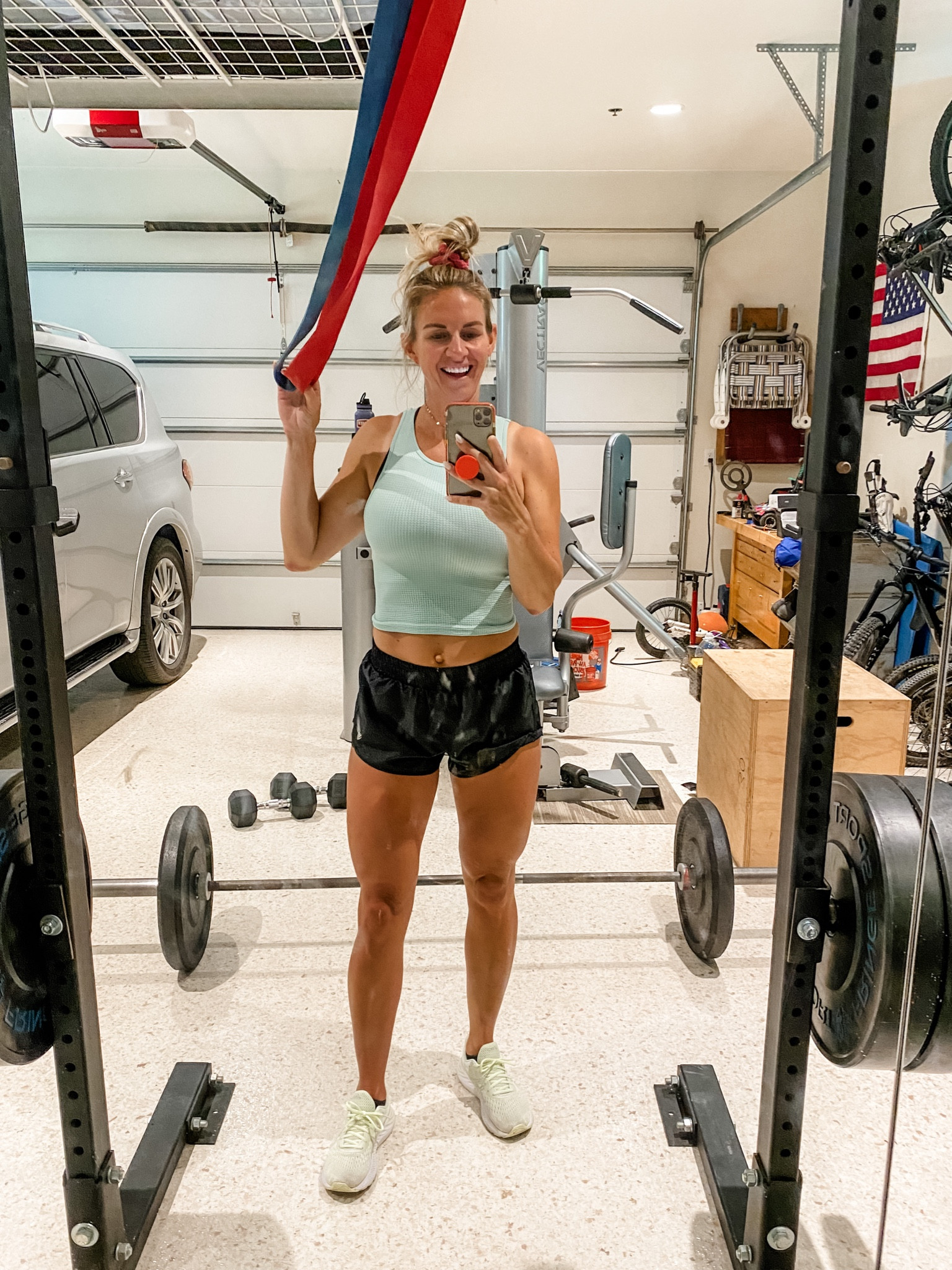 Workout bands. Home gym. Garage gym. 

#LTKunder50 #LTKfitness #LTKover40
