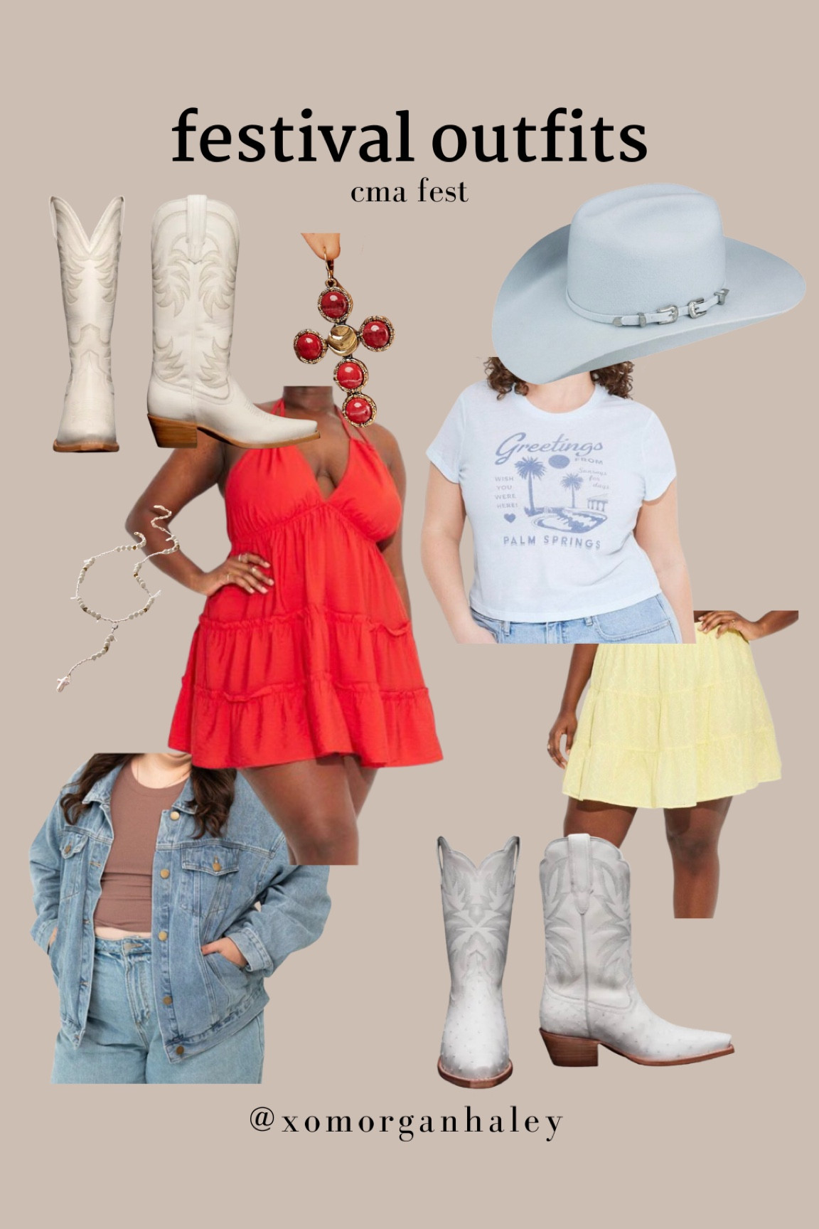 Colorful festival outfit ideas for cma fest in Nashville! 

#LTKStyleTip #LTKFestival #LTKFindsUnder50