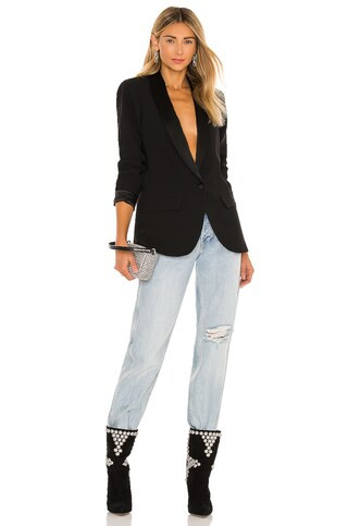 Amanda Uprichard Jane Blazer in Black from Revolve.com | Revolve Clothing (Global)