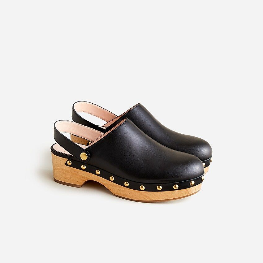 Convertible leather clogs | J.Crew US