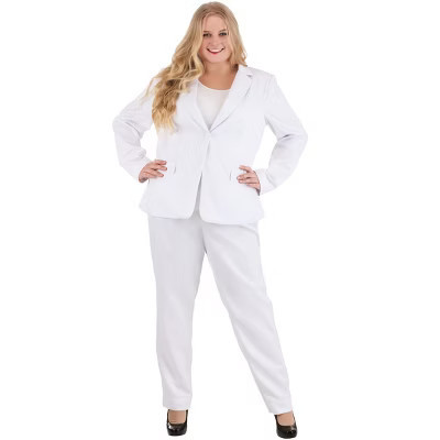HalloweenCostumes.com 1X Women Women's Plus Size White Suit, White | Target