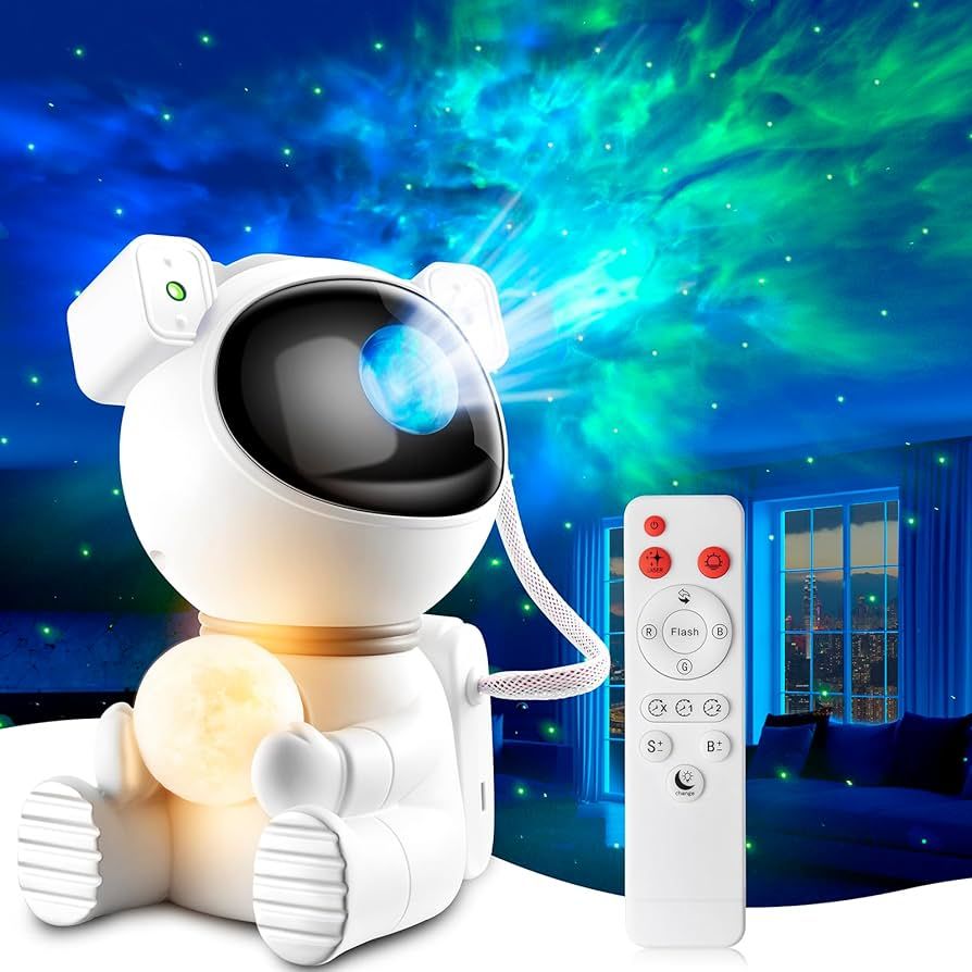 Astronaut Galaxy Projector Light, 2 in 1 Star Projector Light with Moon Lamp, Galaxy Night Light ... | Amazon (US)