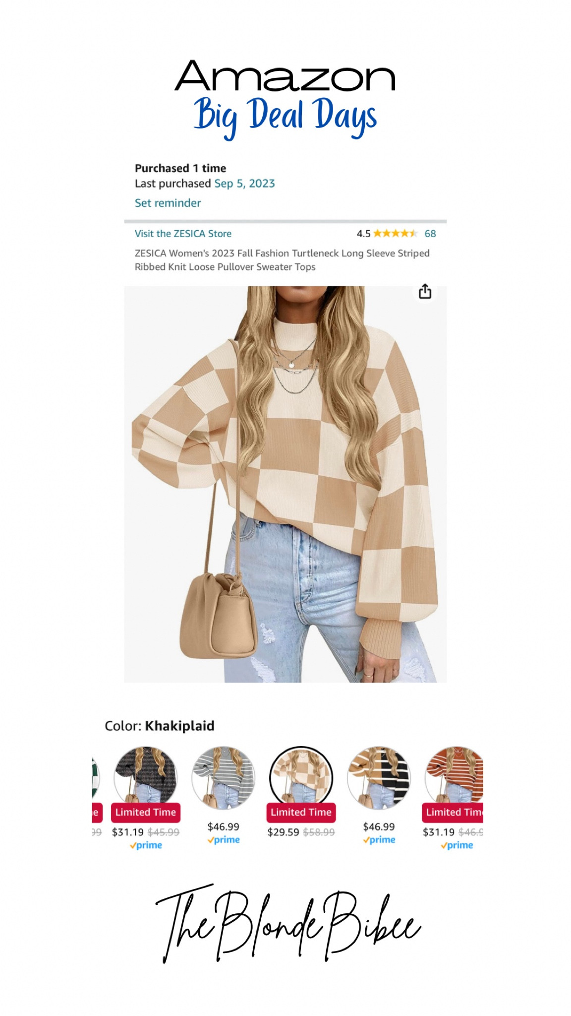 Amazon Prime Big Deal Days
Trending sweater
Tons of colors & great quality!

#LTKxPrime #LTKfindsunder50 #LTKsalealert