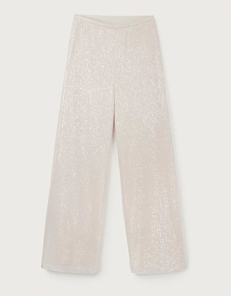 Sequin Wide Leg Trousers | The White Company (UK)