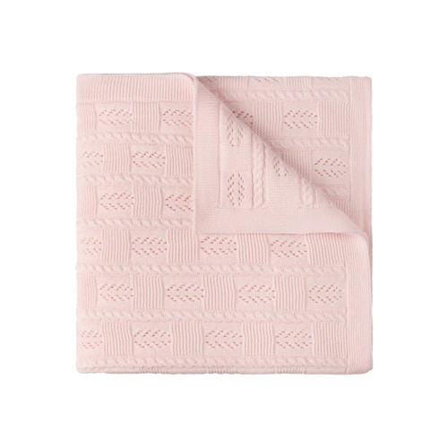 Cable Pointelle Knit Blanket | Feltman Brothers