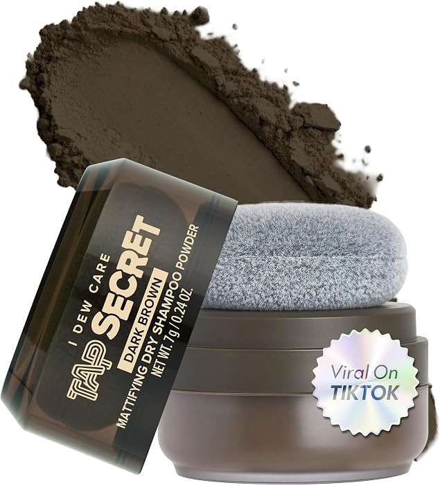 I DEW CARE Tap Secret Mattifying Dry Shampoo Powder - Dark Brown V2 | Amazon (US)