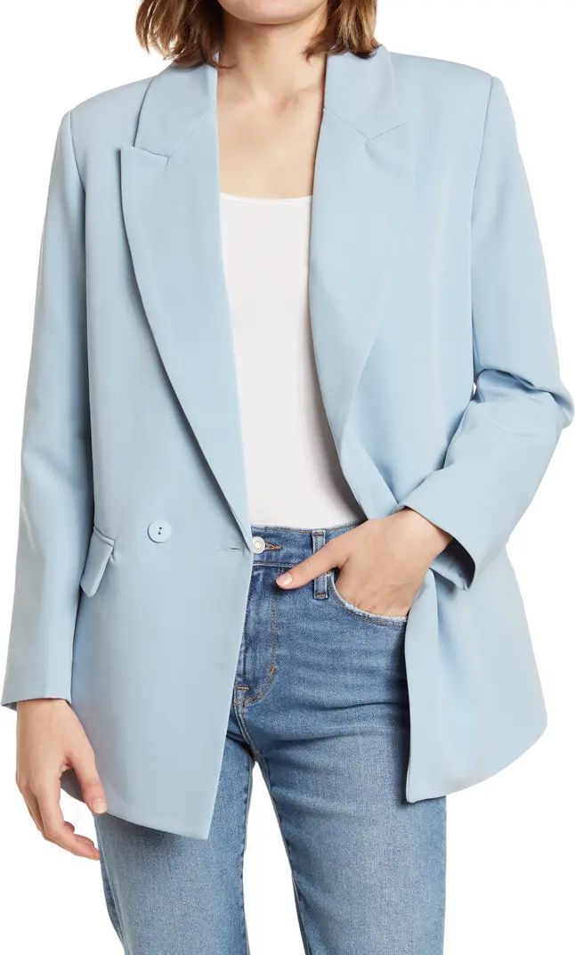 Oversize Double Breasted Peak Lapel Blazer | Nordstrom Rack