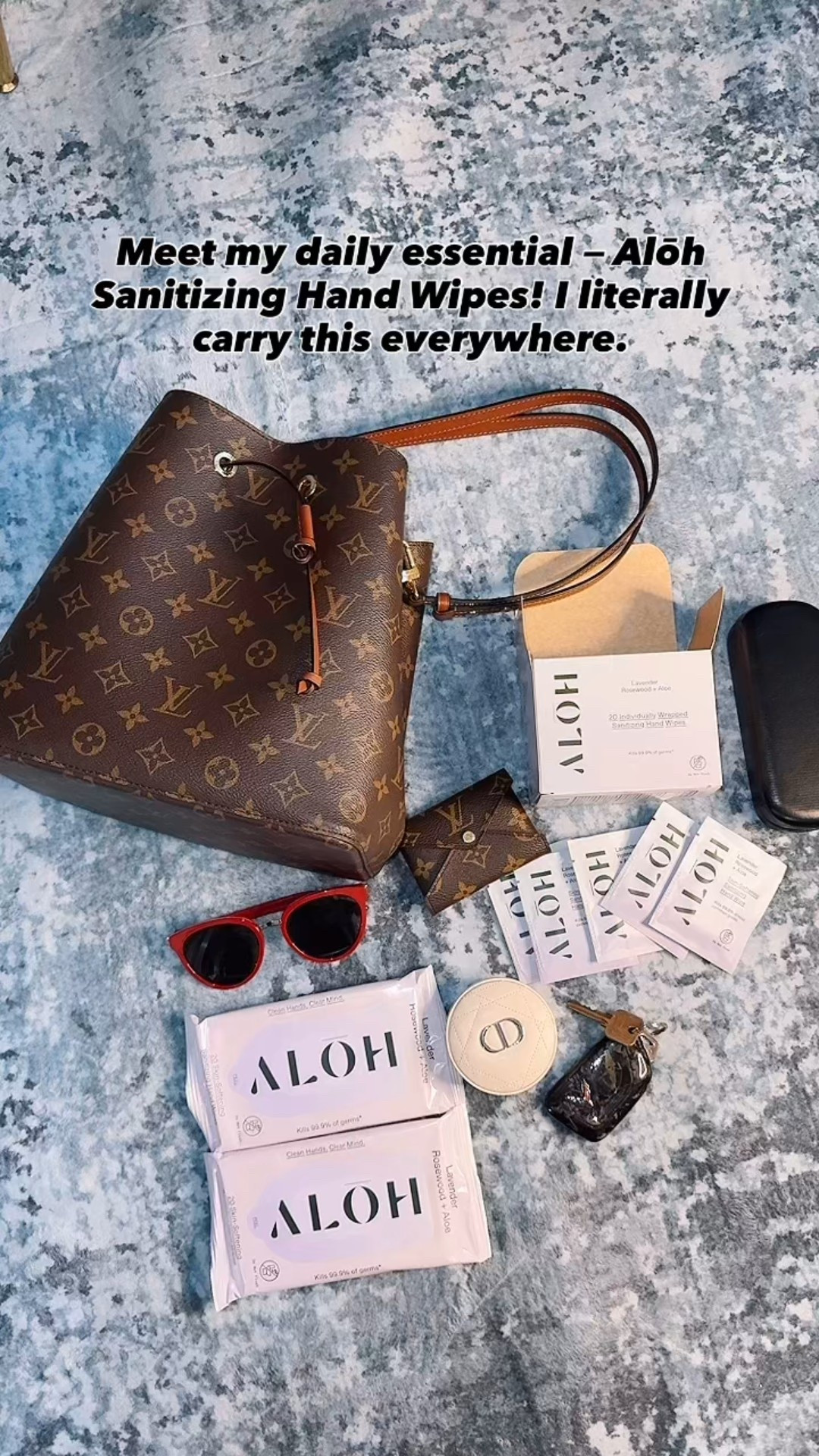 Meet my daily essential — Alōh Sanitizing Hand Wipes! I literally carry this everywhere! @aloh

These travel-friendly ALŌH Lavender Rosewood Skin Softening Hand Sanitizing Wipes kill 99.9% of common, illness-causing germs with a single swipe without stripping skin, thanks to hydrating (never sticky!) aloe vera.

Details linked in my LTK app so you can go shop directly from there.