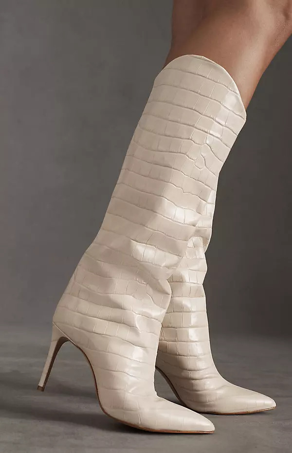 Schutz Maryana Boots By Anthropologie in White Size 6.5 | Anthropologie (US)