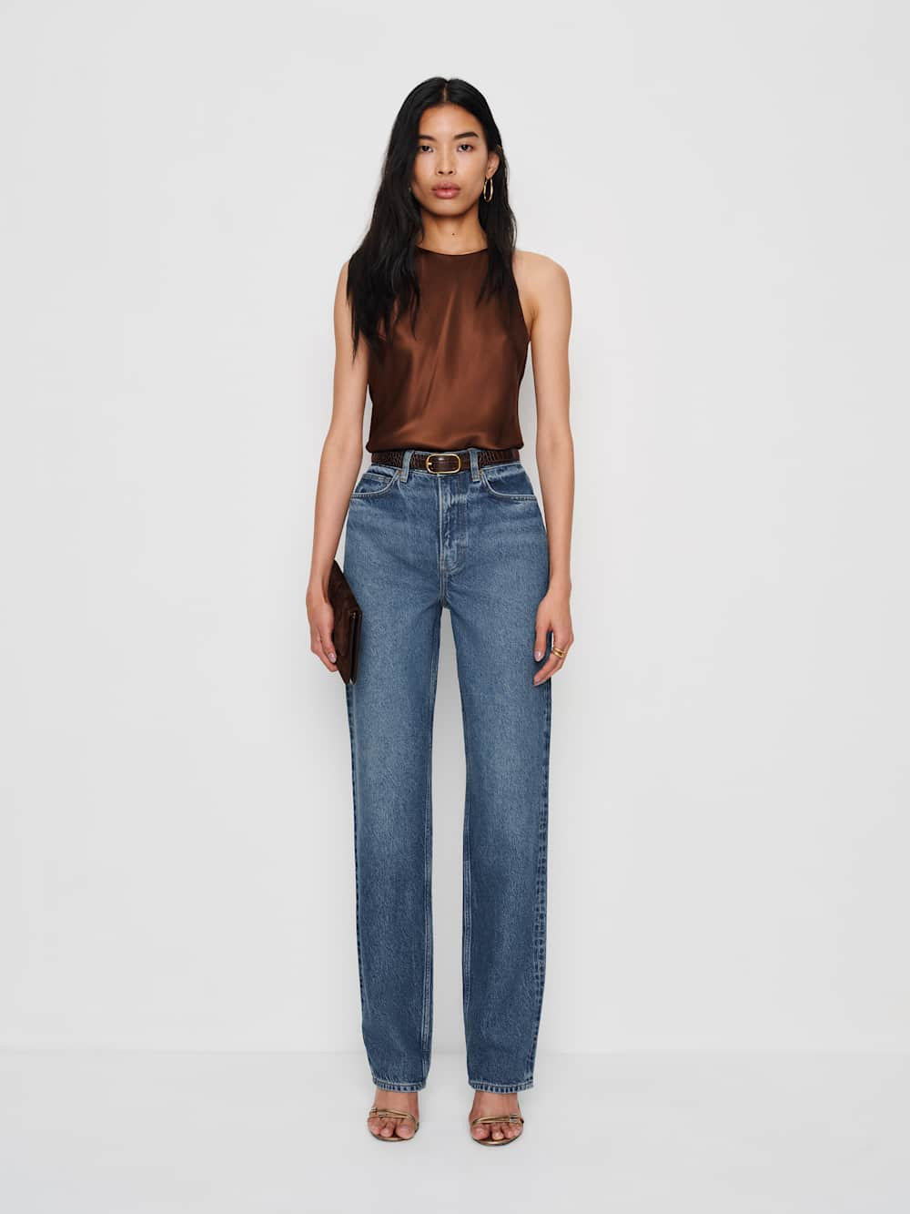 Harriet High Rise Relaxed Straight Jeans | Reformation (Global)