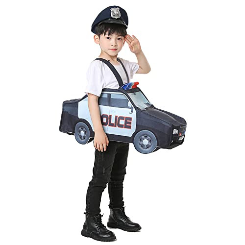 JUST FOR PARTY Toddler Police Car Costume for School events, parties, Halloween，Toddler（2-4） years | Amazon (US)