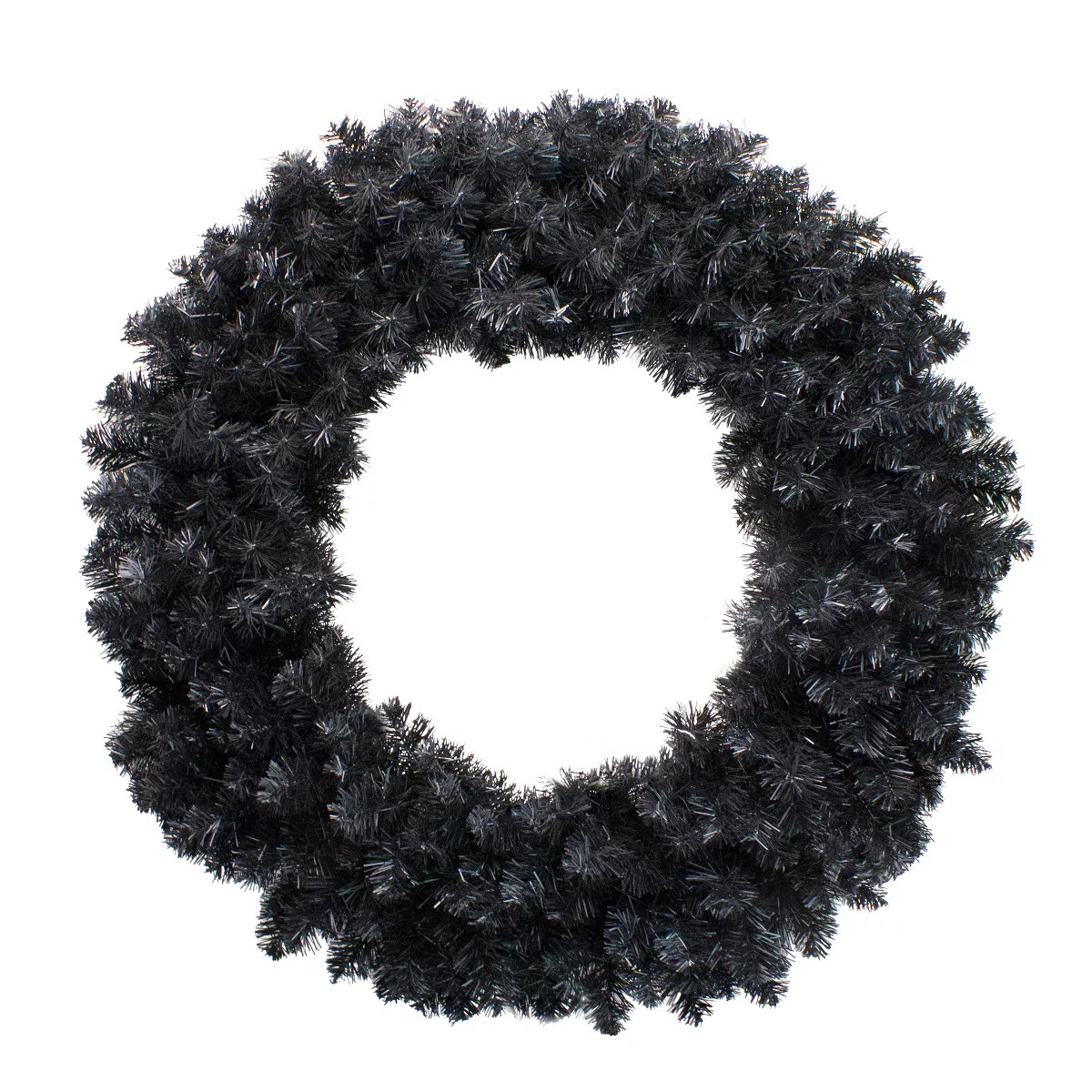 Northlight 36" Black Colorado Spruce Artificial Halloween Wreath - Unlit | Target