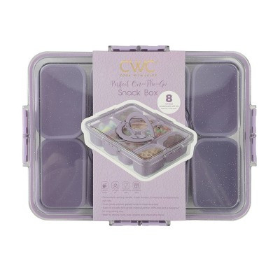 Cook With Color Sparkle with Lid Snack Box Food Storage Container Purple | Target