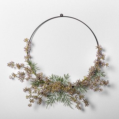 16" Wildflower Wreath - Hearth & Hand™ with Magnolia | Target