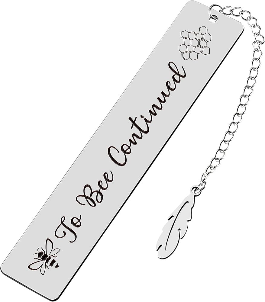 Cute Bee Stainless Steel Reading Bookmarks, Inspirational Bookmarks for Retirement，Book Lovers,... | Amazon (US)