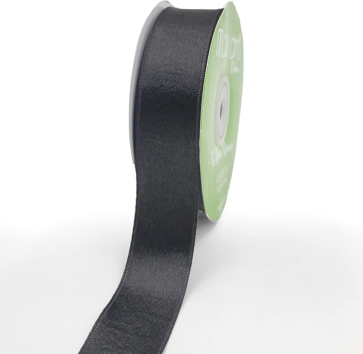 1 Inch Sleek Ripple Shimmer Woven Ribbon - 739-1-10 Black | Amazon (US)