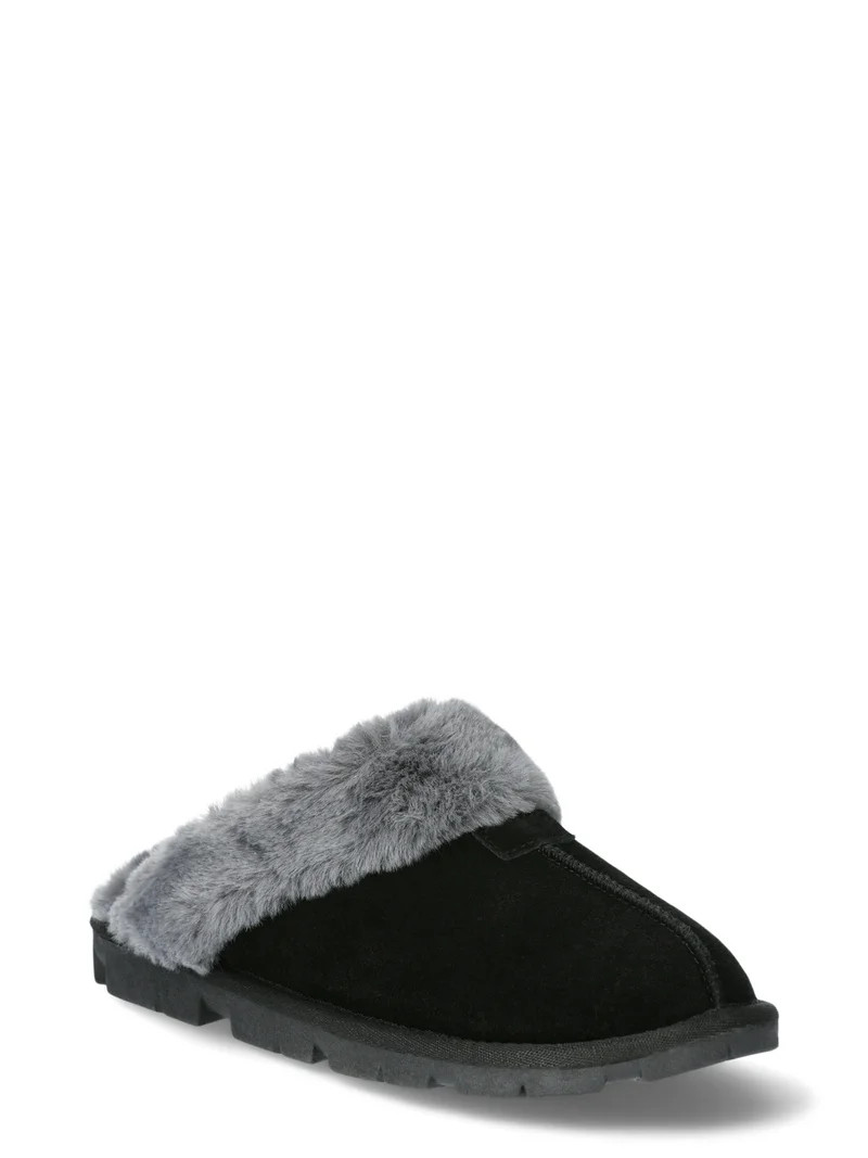 Joyspun Women's Suede Clog Slippers | Walmart (US)