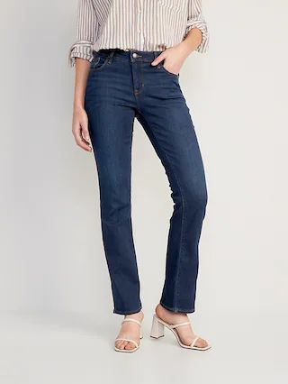 Mid-Rise Kicker Boot-Cut Jeans for Women | Old Navy (US)