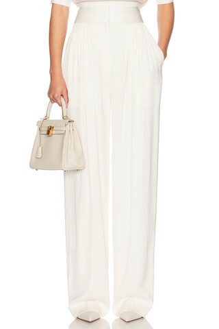Helsa The Twill Trouser in Cream | FWRD 