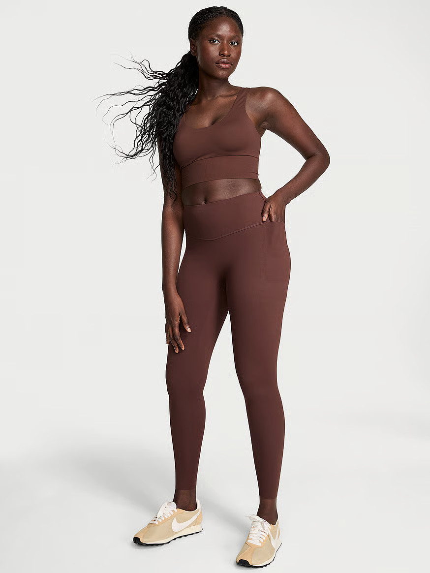 Buy VSX Elevate™ Legging with Side Pockets, Ganache - Order Bottoms online - Victoria's Secret ... | Victoria's Secret (US / CA )
