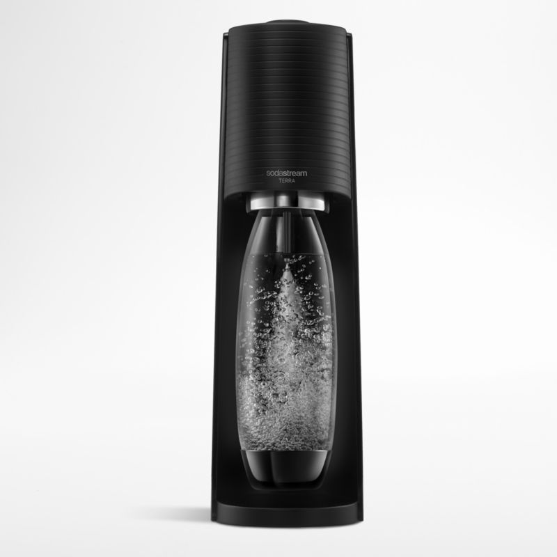 SodaStream Terra Black Sparkling Water Maker + Reviews | Crate and Barrel | Crate & Barrel