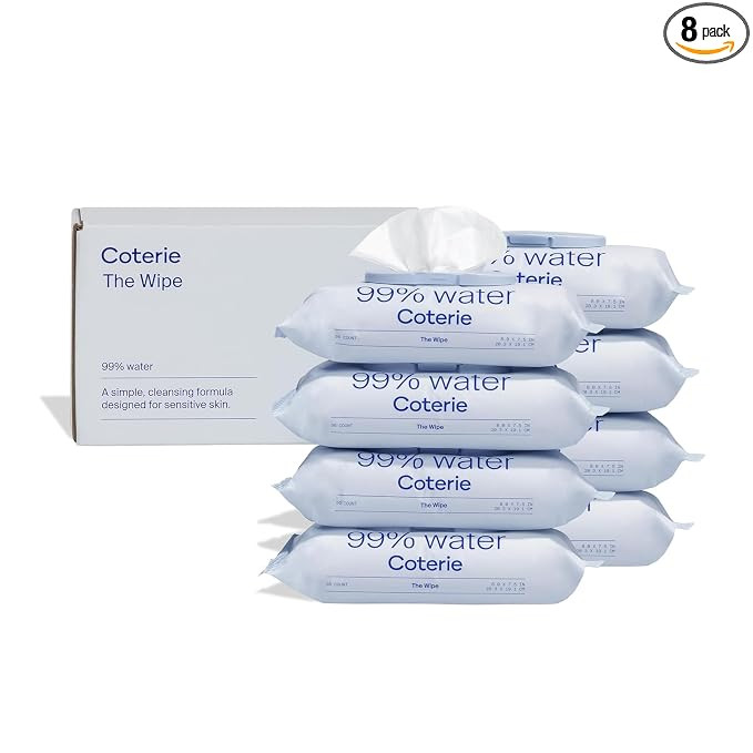 Coterie Baby Wipes for Sensitive Skin, 8-Pack (448 Count) | Includes 448 total wipes, 99% water, ... | Amazon (US)