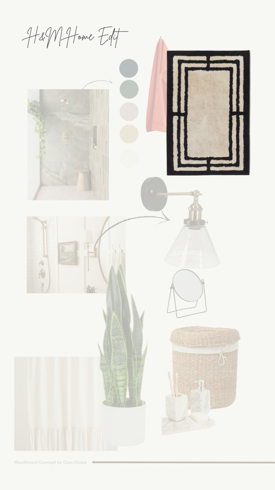 Bathroom rug with masculine style 