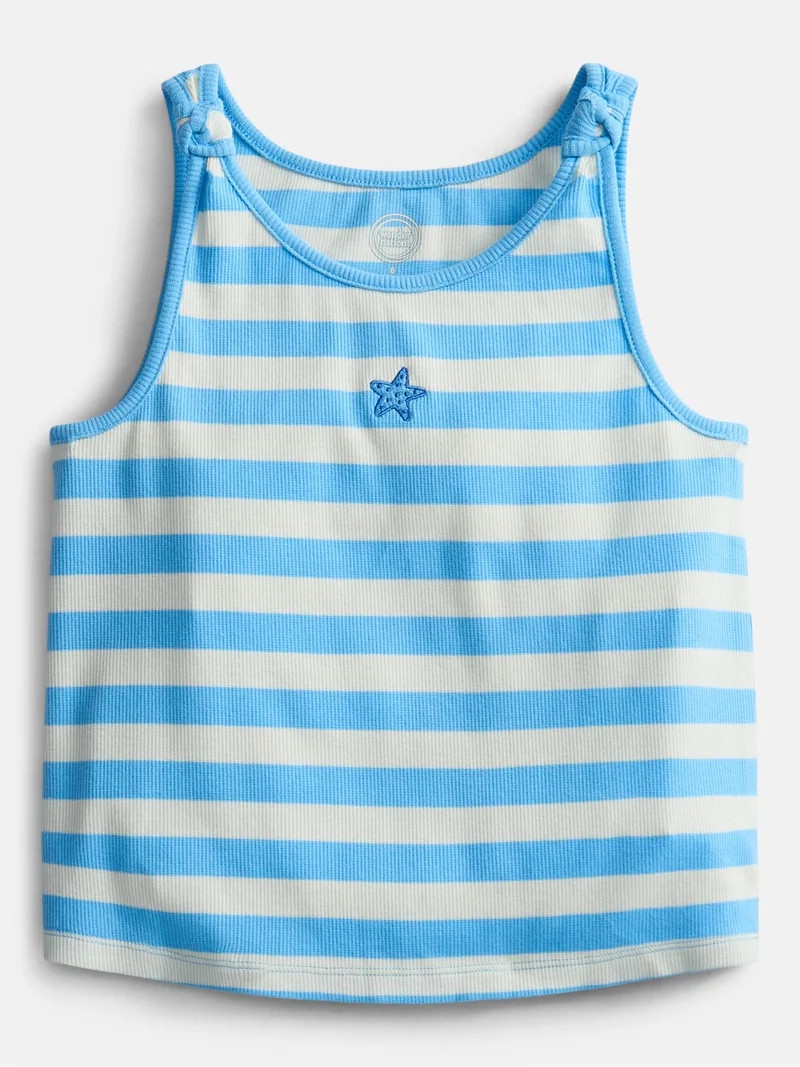 Wonder Nation Girls Knotted Tank Top, Sizes 4-10 | Walmart (US)