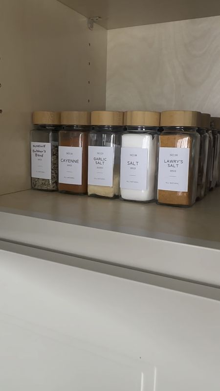 It felt like you could scroll forever looking at spice jars. Love these ones because of their square shape, shaker lids and variety of labels. Kitchen Gadgets | organization hacks 

#LTKhome