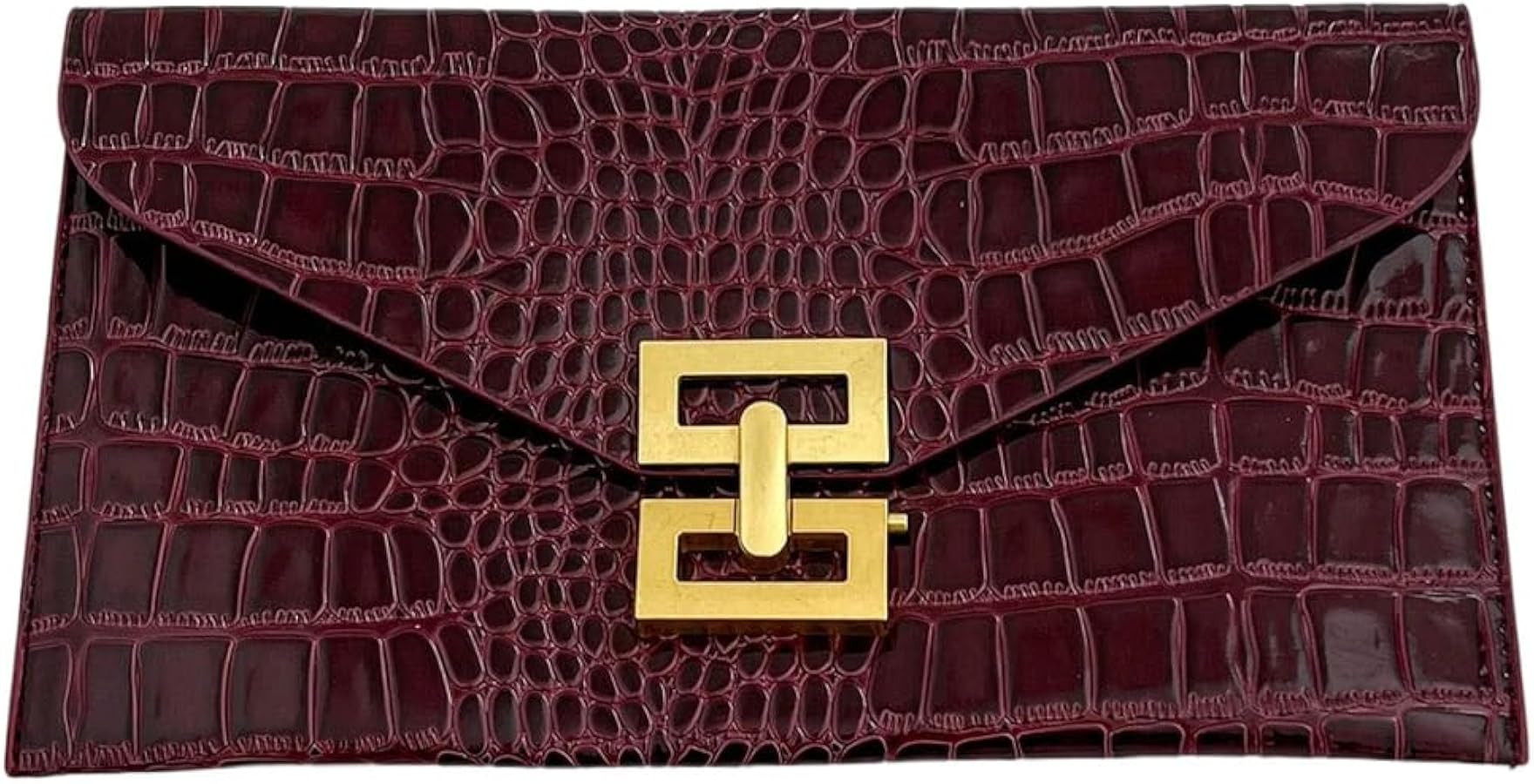 Verdusa Women's Clutch Evening Bags Trendy Envelope Handbags Metallic Purses Formal Wedding | Amazon (US)