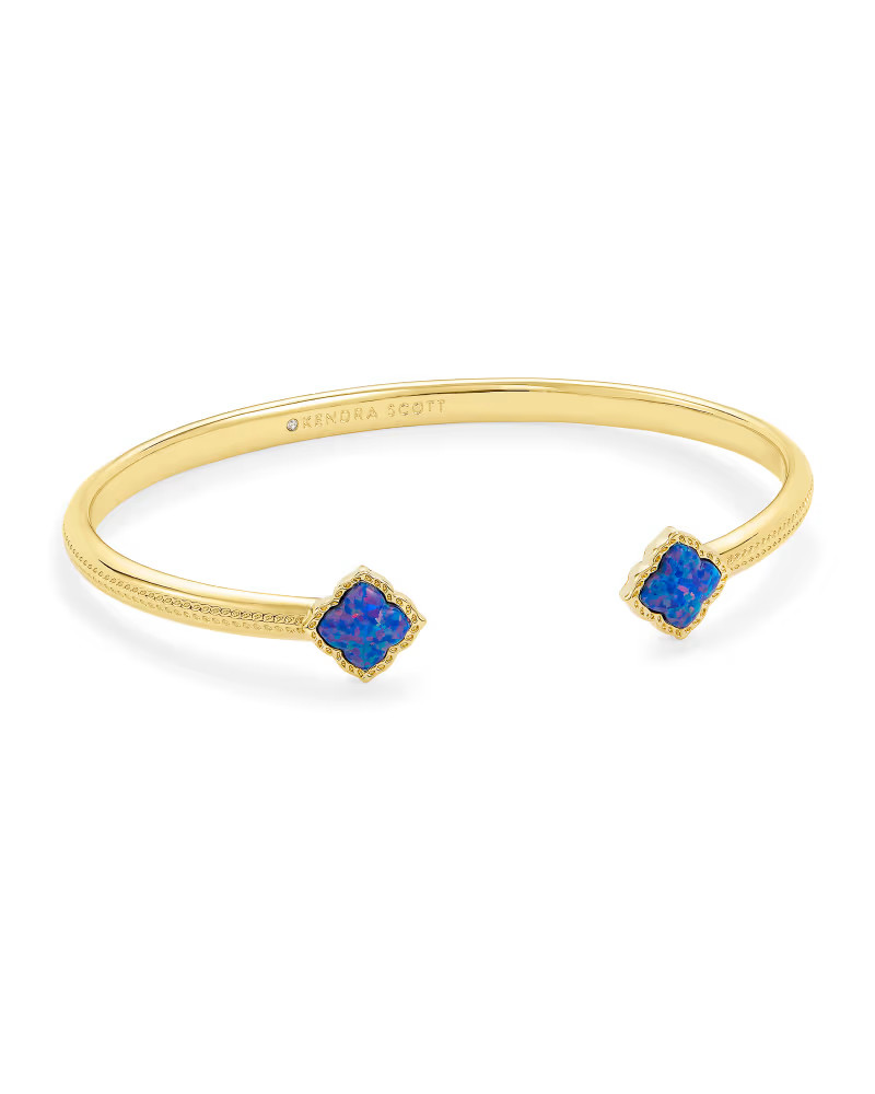 Mallory Gold Cuff Bracelet in Plum Kyocera Opal | Kendra Scott | Kendra Scott