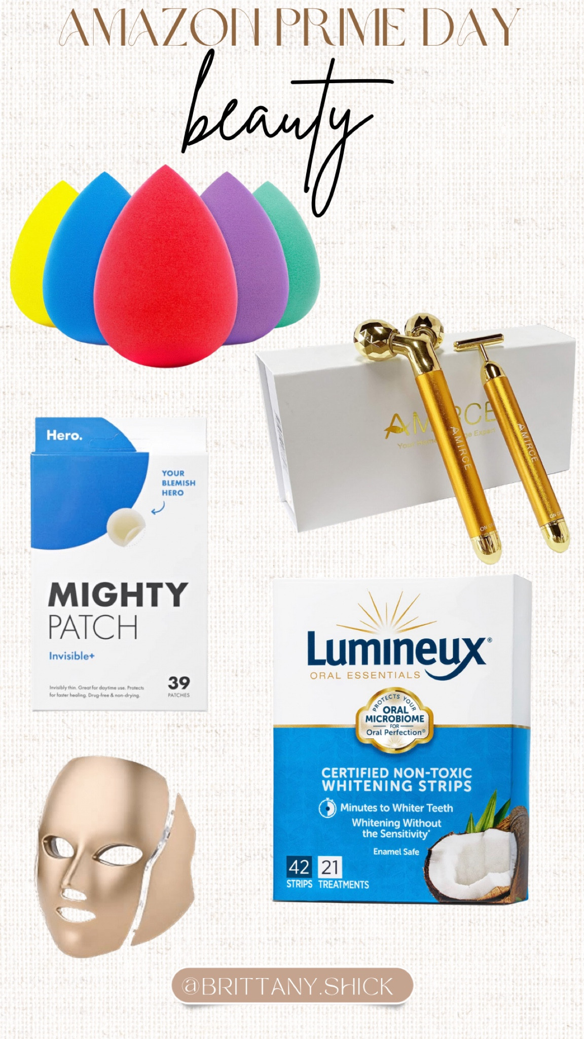 Amazon Prime Day Early Access Sale Beauty LED Face Mask Acne Mighty Patch Face Roller Puffiness Beauty Blenders White Strips

#LTKsalealert #LTKunder50 #LTKbeauty