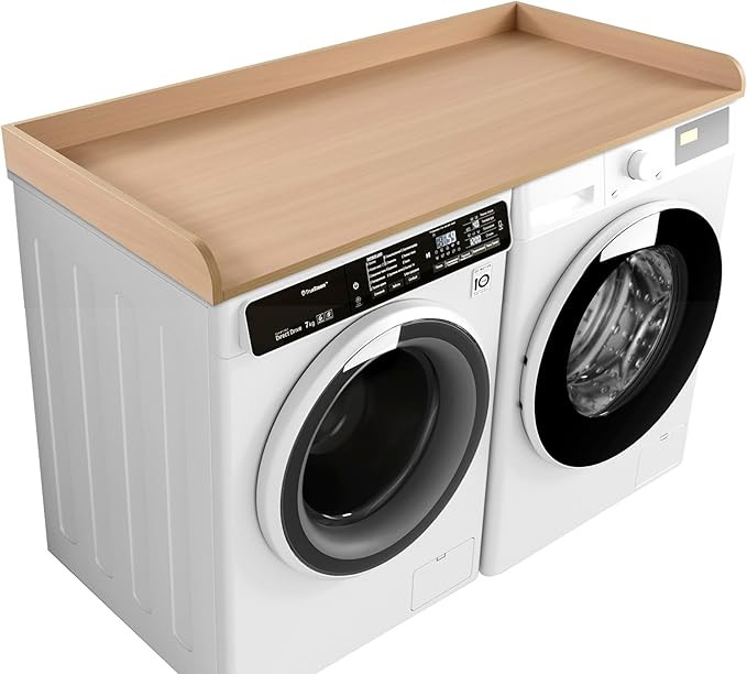 Kaboon Washer Dryer Countertop 58" x 28" Extra Large Version, Melamine Countertop with 3.5" Edge ... | Amazon (US)