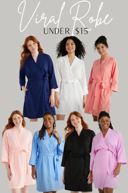 Walmart Viral  Waffle Robe



Affordable women’s loungewear. Trending Women’s loungewear robe for less.#LTKstyletip #LTKfindsunder50

#LTKSeasonal