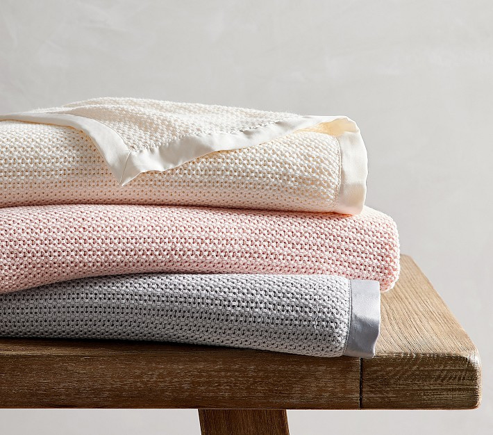 Organic Cotton Cellular Baby Blanket | Pottery Barn Kids