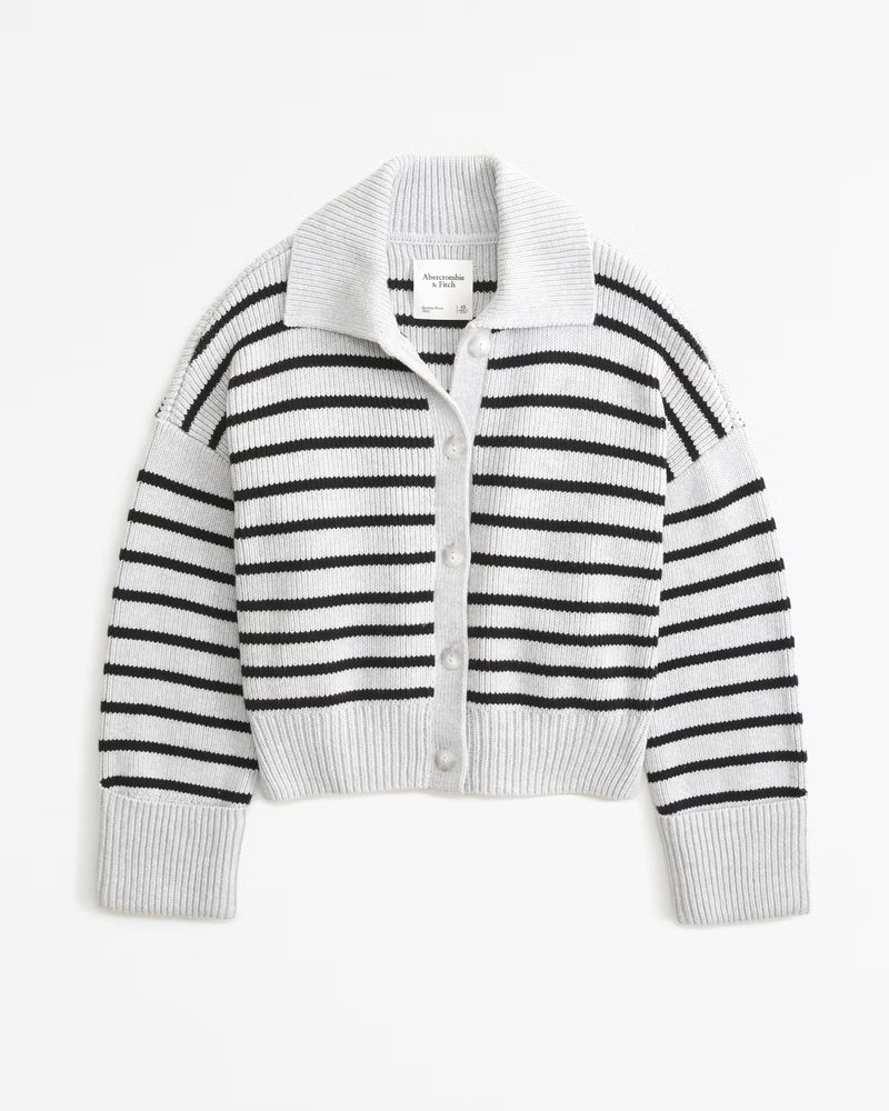 Women's Collared Cardigan | Women's Clearance | Abercrombie.com | Abercrombie & Fitch (US)