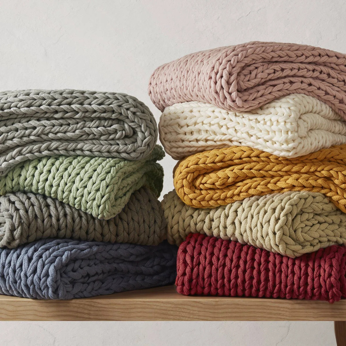 Madison Hand Made Chunky Double Knit Throw Blanket | Wayfair North America