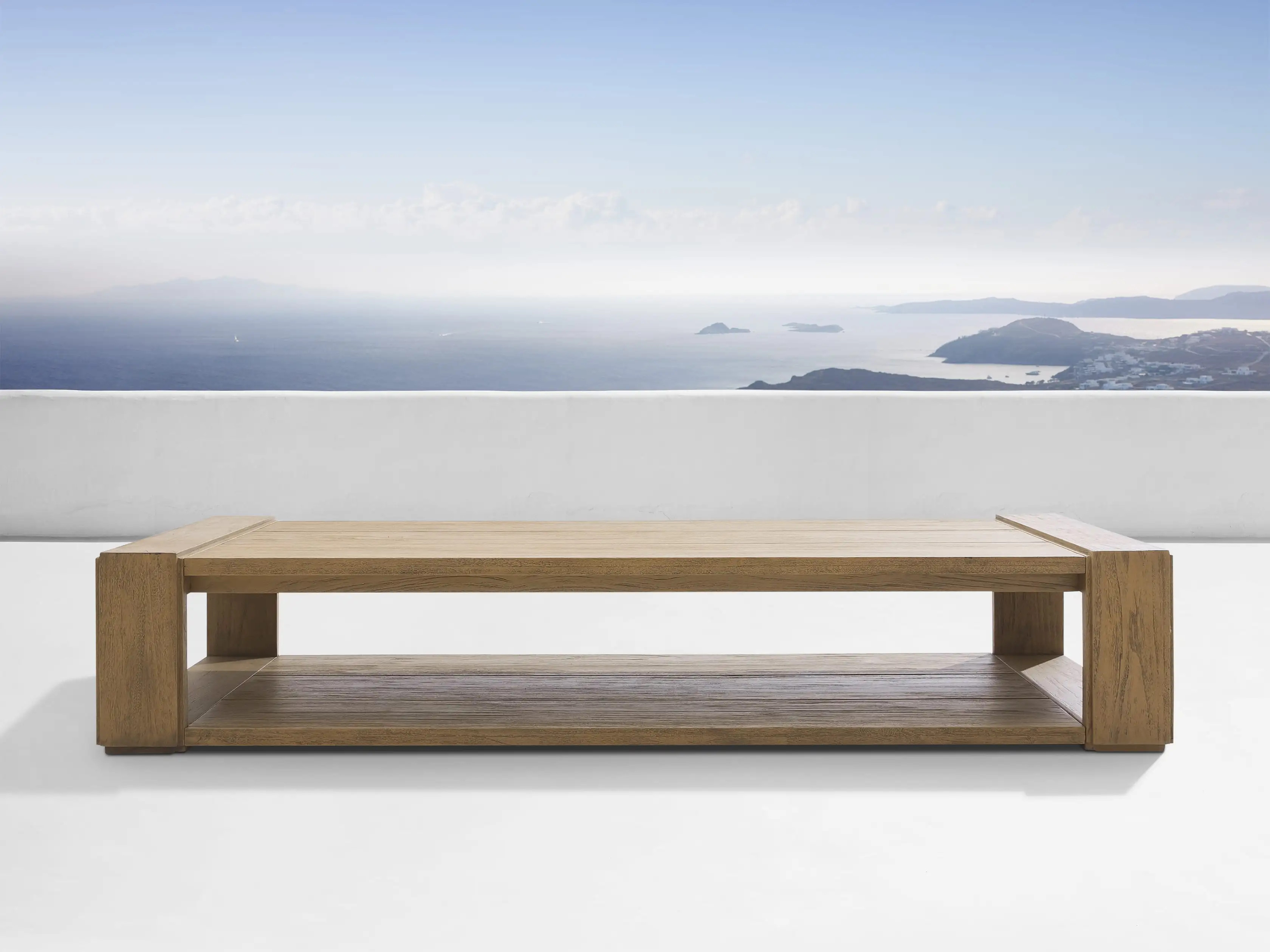 Canyon Outdoor Teak Coffee Table | Arhaus