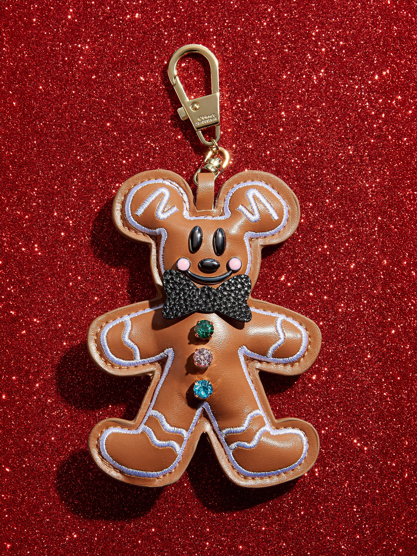 Disney Mickey Mouse Gingerbread Puff Bag Charm - Mickey Gingerbread Man Bag Charm | BaubleBar (US)