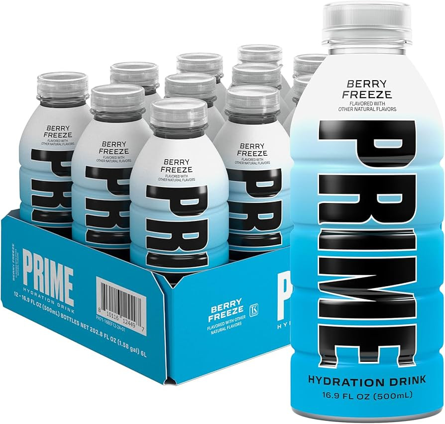 PRIME Hydration BERRY FREEZE, Sports Drinks, Electrolyte Enhanced for Ultimate Hydration, 250mg B... | Amazon (US)