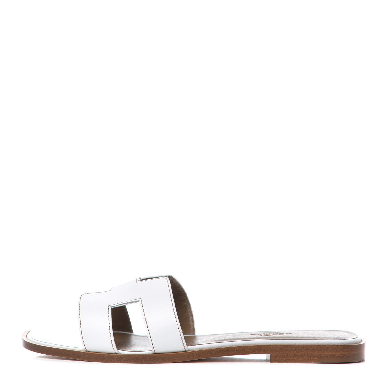 Box Calfskin Oran Sandals 38 White | Fashionphile