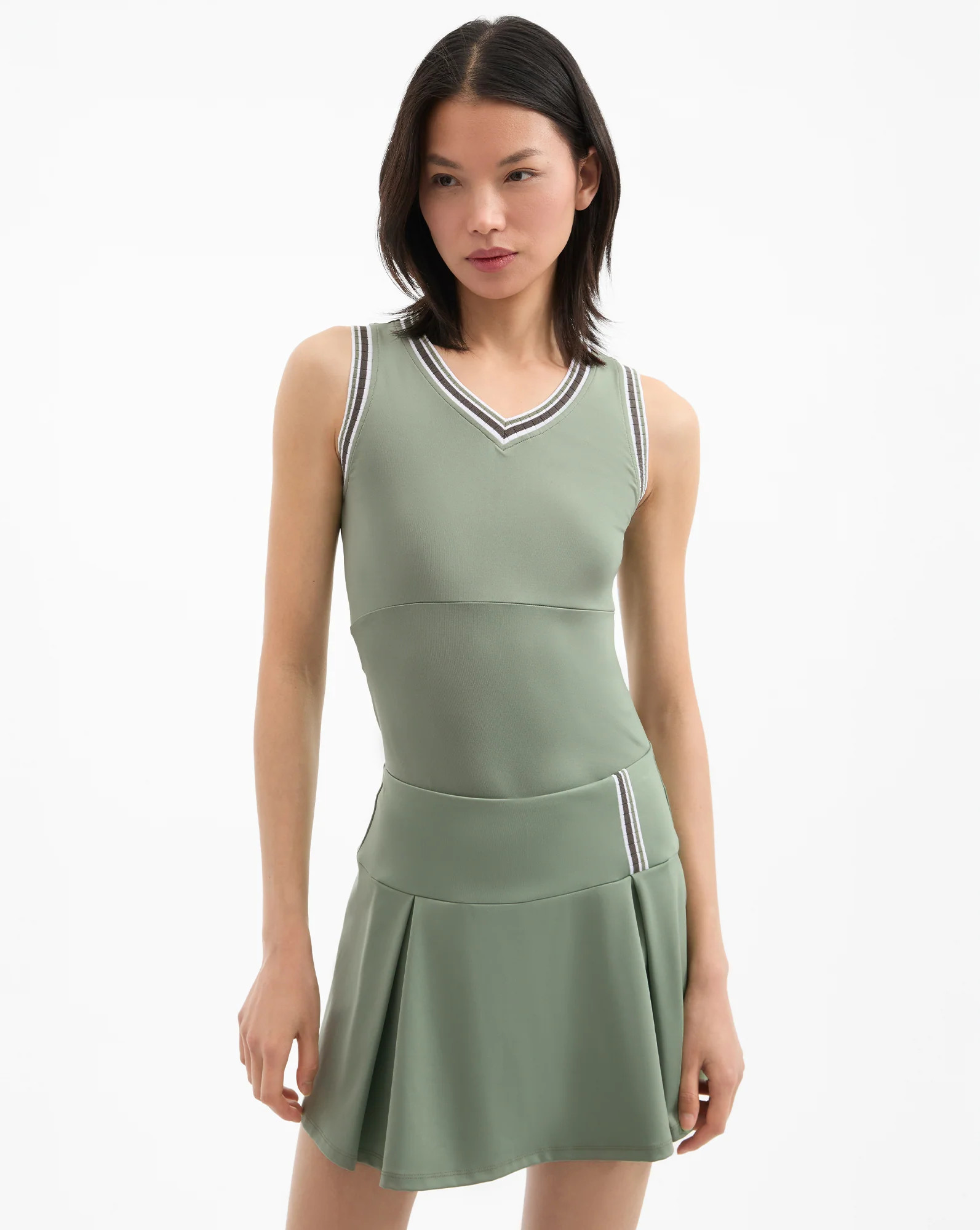 Spin Striped-Trim Tank Top | Veronica Beard