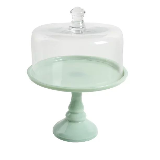 The Pioneer Woman Timeless Beauty 10-Inch Mint Green Cake Stand with Glass Cover - Walmart.com | Walmart (US)