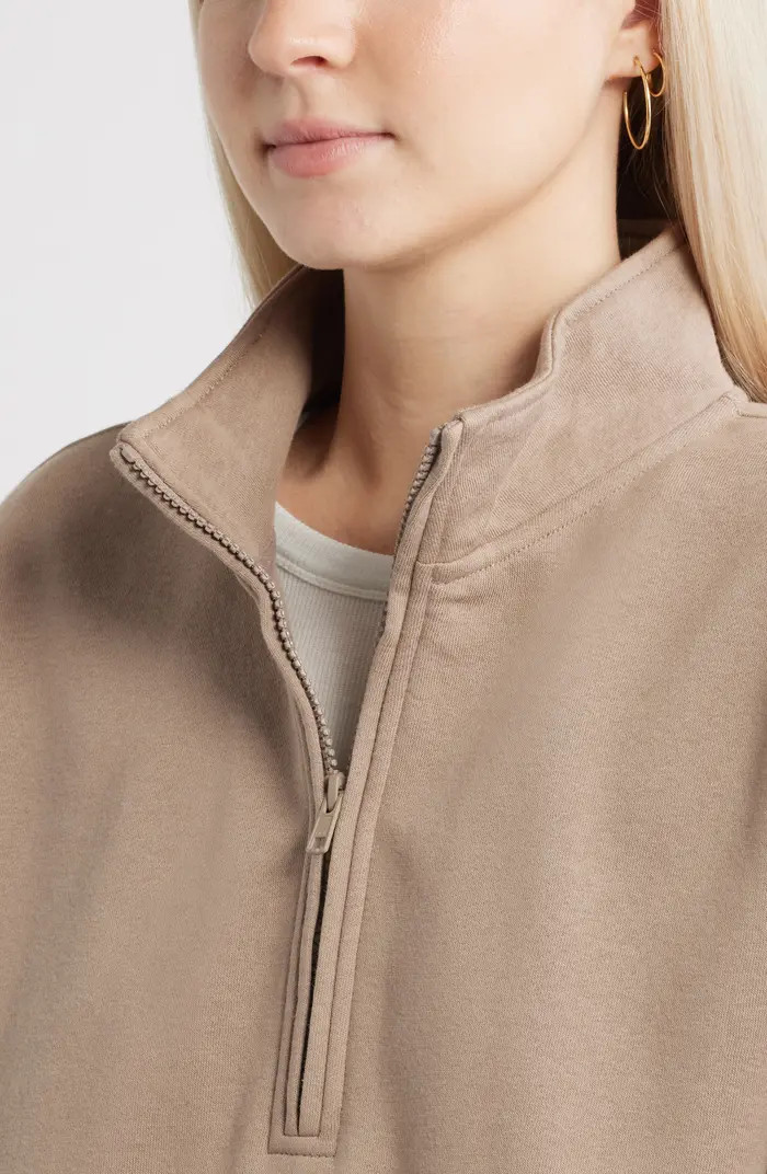 Relaxed Quarter Zip Pullover | Nordstrom Rack
