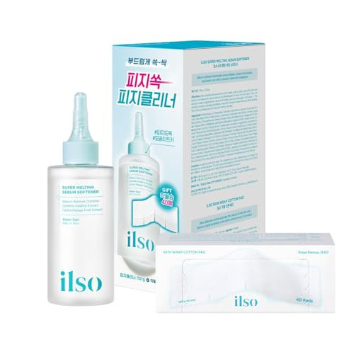 ilso Super Melting Sebum Softener, 5.29 fl oz, with 40 Skin Wrap Cotton Pads included, Pore Cleansing Solution, Blackhead Softener, Melts Away Blackheads & Sebum, Korean Skincare | Amazon (US)
