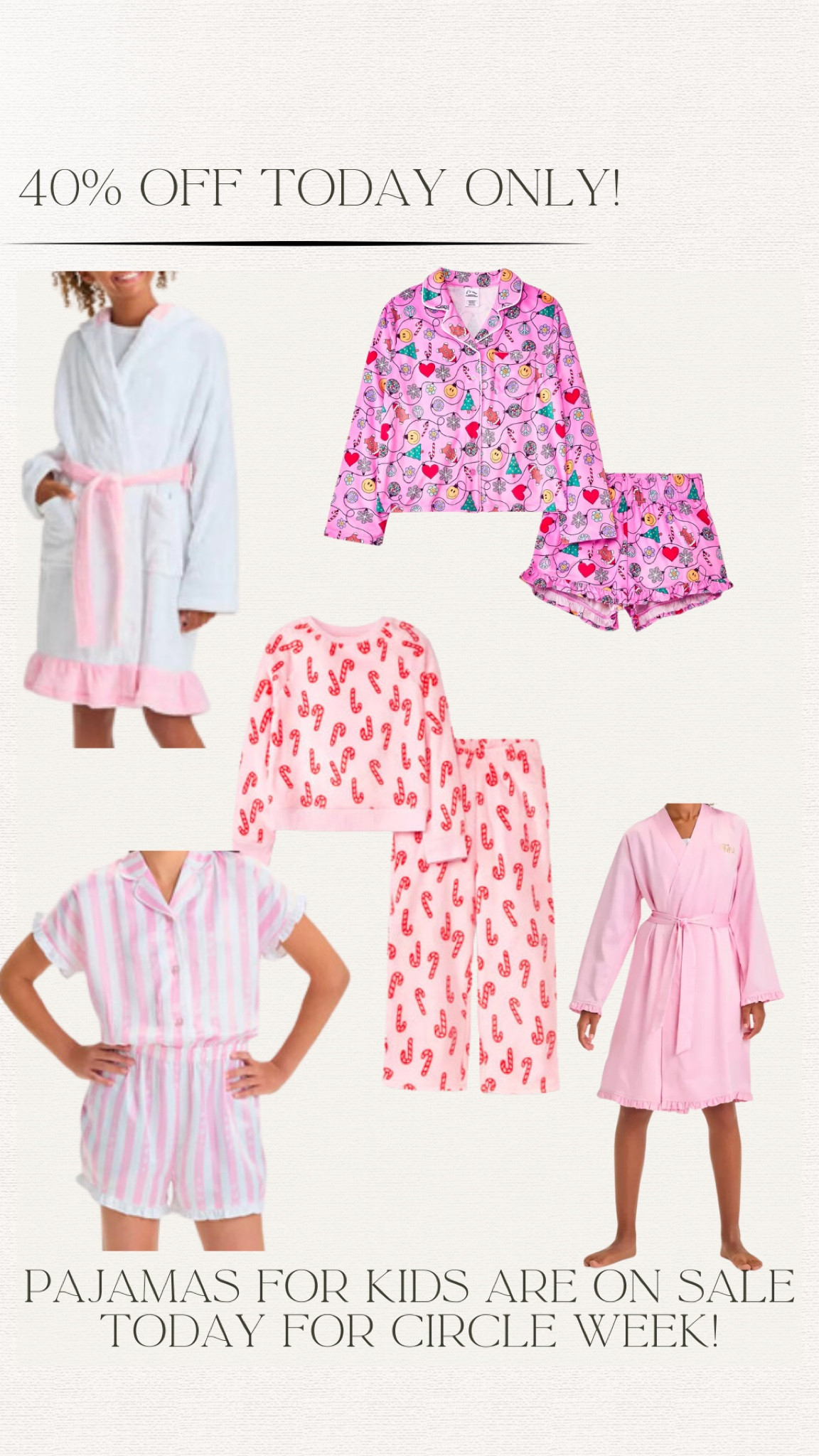 40% off pajamas for the family today only! 
Target circle week!

#LTKFamily #LTKxTarget #LTKKids
